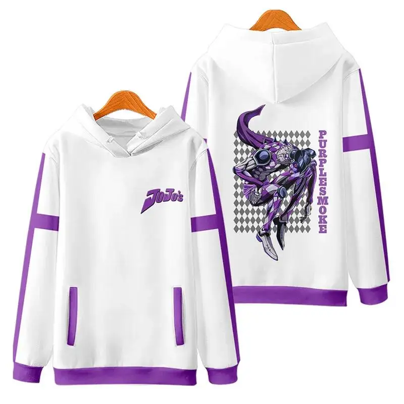 JOJO Bizarre Adventure-sudaderas con capucha Unisex para niños, ropa de calle informal, Hip Hop, sudaderas negras para niños, Tops de otoño, nuevo