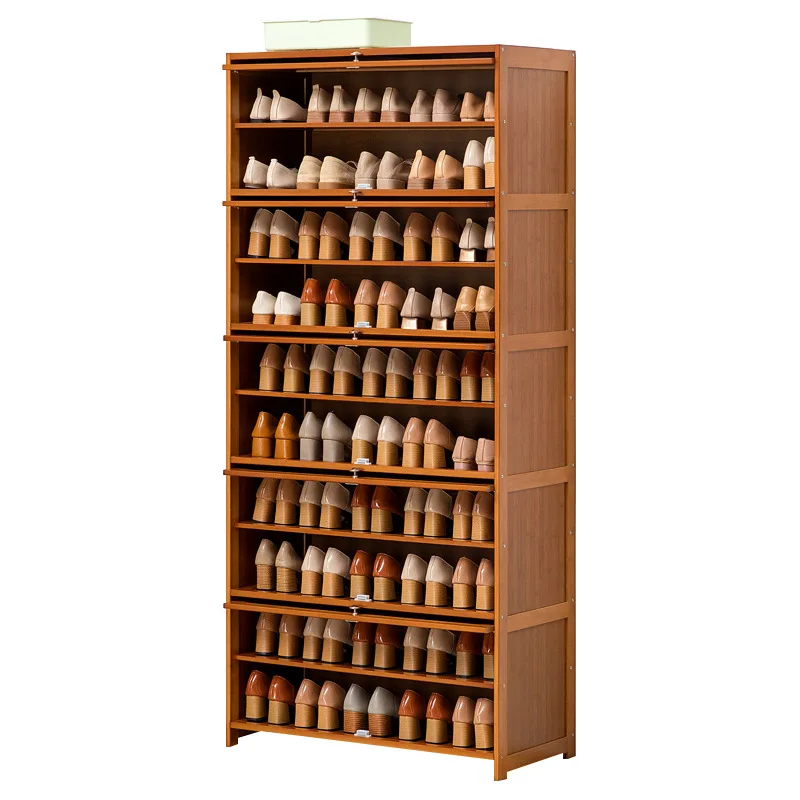 High Vertical Entry Door Shoe Cabinet Integrated Corridor Multi-Layer Narrow Household Rack for Entryway Storage