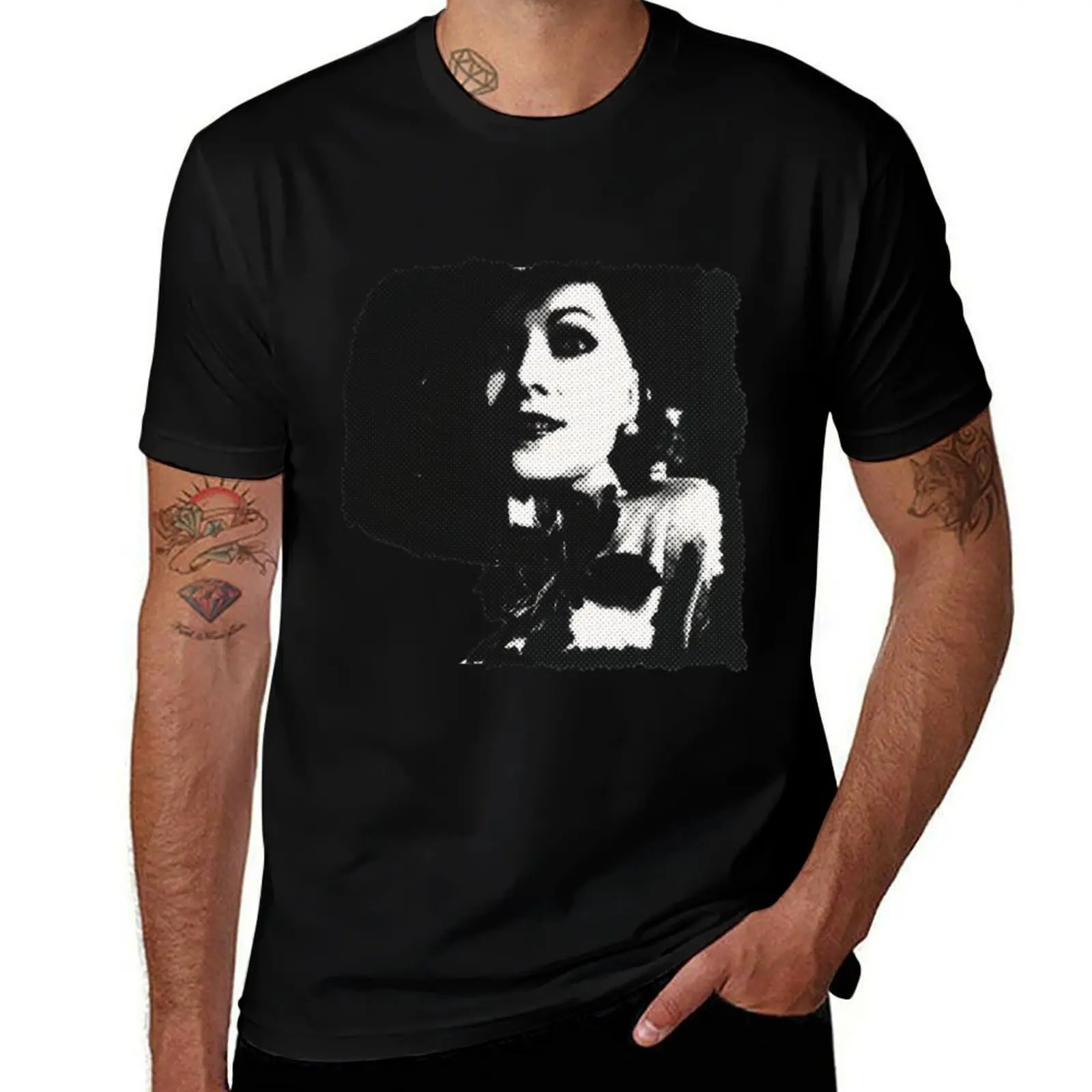 

lady dimitrescu Resident gift Resident T-Shirt Novelty Print Casual Tee Shirt