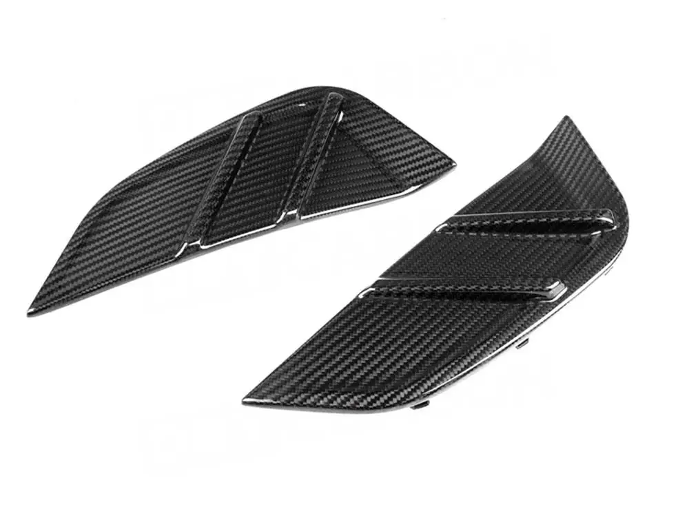 Dry Carbon Fiber M Style Front Side Fender Air Vent Covers Trims For BMW 3 Series G80 M3 4 Series G82 G83 M4 2021+ Fender Trim