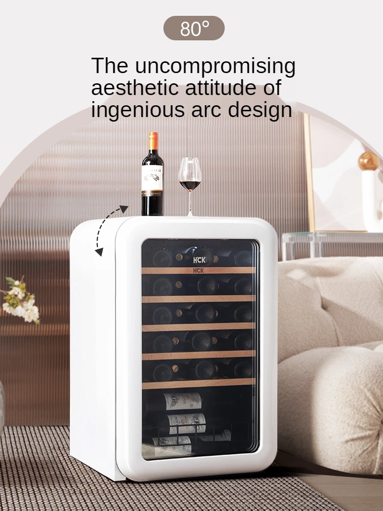 YY Retro Wine Cabinet 49 Bottles Constant Temperature Imported Household Embedded Small Ice Bar Refrigerator