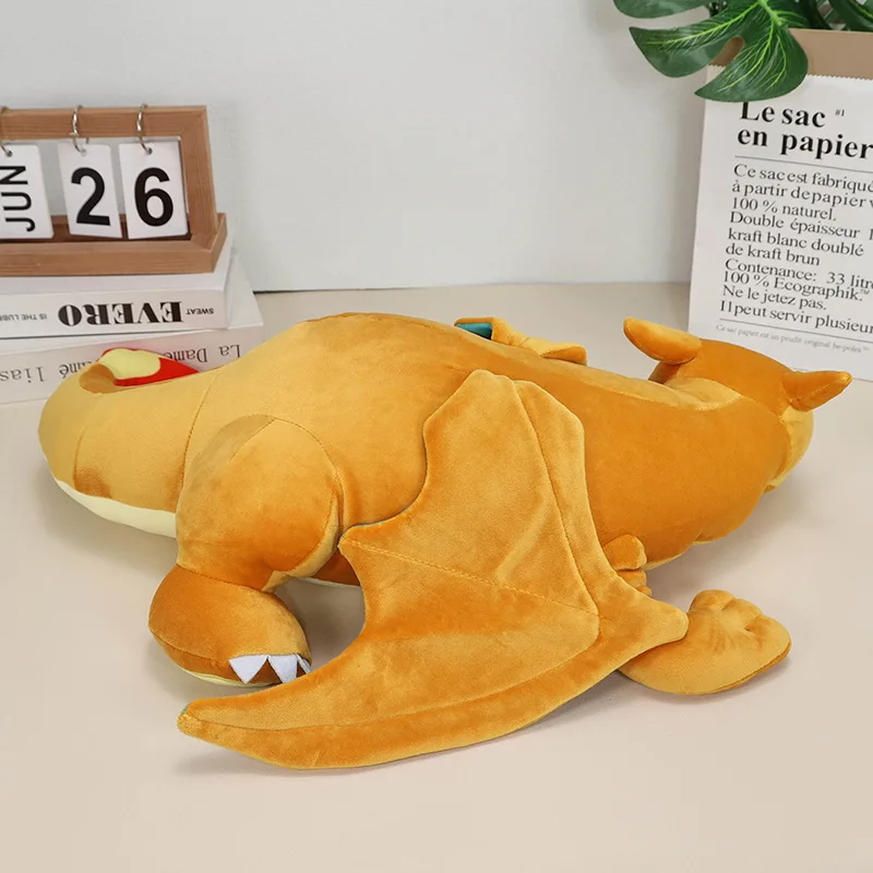 Big Size Sleeping Charizard Plush Pokemon Toy Rest Spitfire Dragon Soft Stuffed Doll Pillow Gift