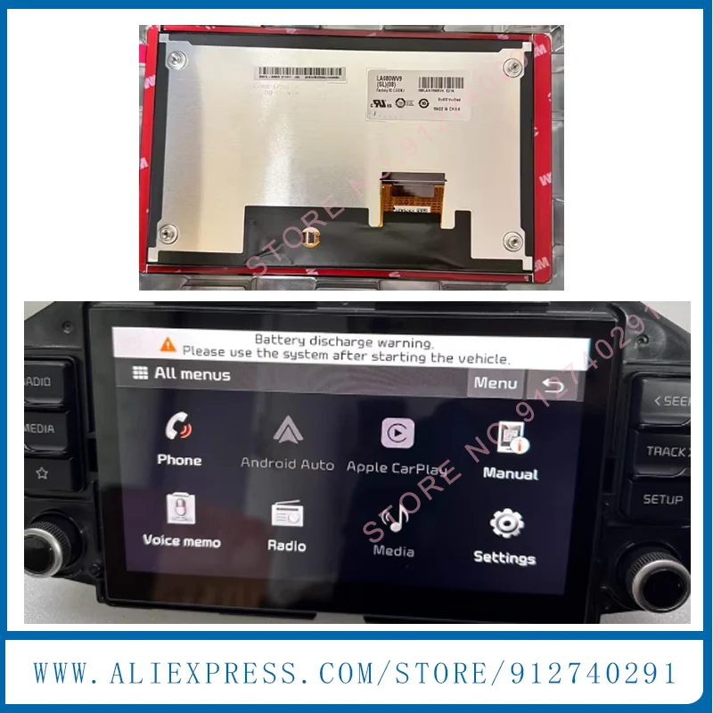 Original LCD Display With Touch For Hyun-dai Tucson III 2018-2020 Navigation 96560D7811ZL5 96554-D7800 AVCC1D7ET 96560D7810ZL5