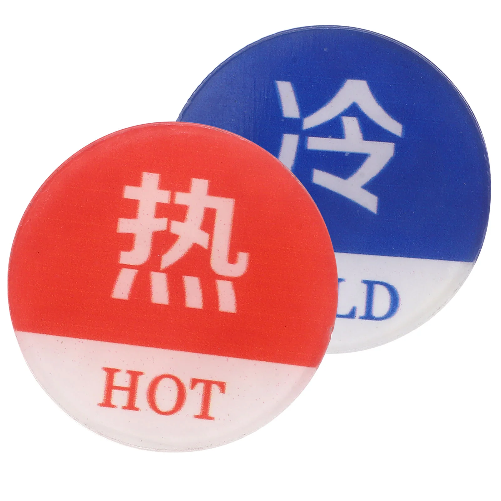 Hot and Cold Water Signs Hot/cold Label Labels Stickers for Faucet Small Shower Tray Decor