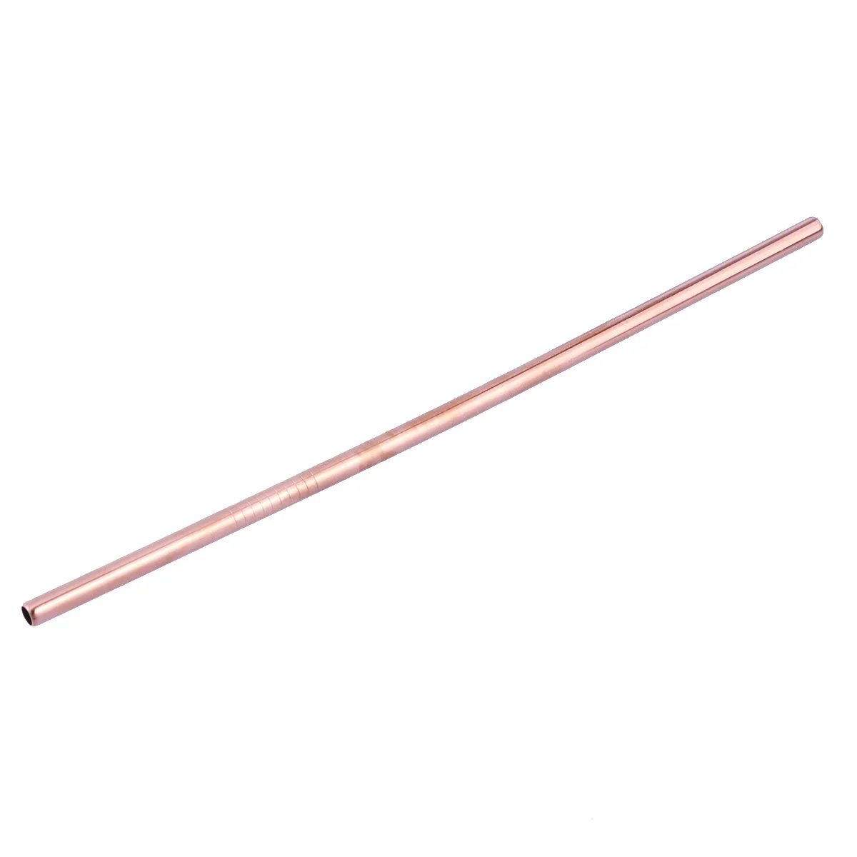 

1 .5X0.6Cm Stainless Steel Drinking Straw Reusable Straight Straw For Tumblers Rose Gold Corrosion Resistant Kitchen Bar