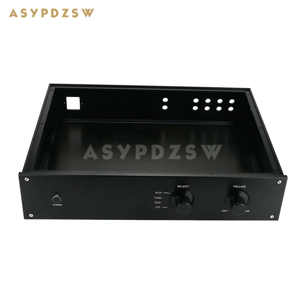WA19 BLACK Aluminum enclosure Preamplifier chassis Power amplifier case/box size 312*425*90
