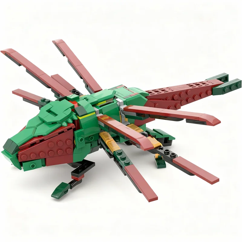 

NEW 321PCS MOC Creative Model Ornithopter Building Blocks Assembly Building Blocks Display Birthday Gift Decoration Bricks Set