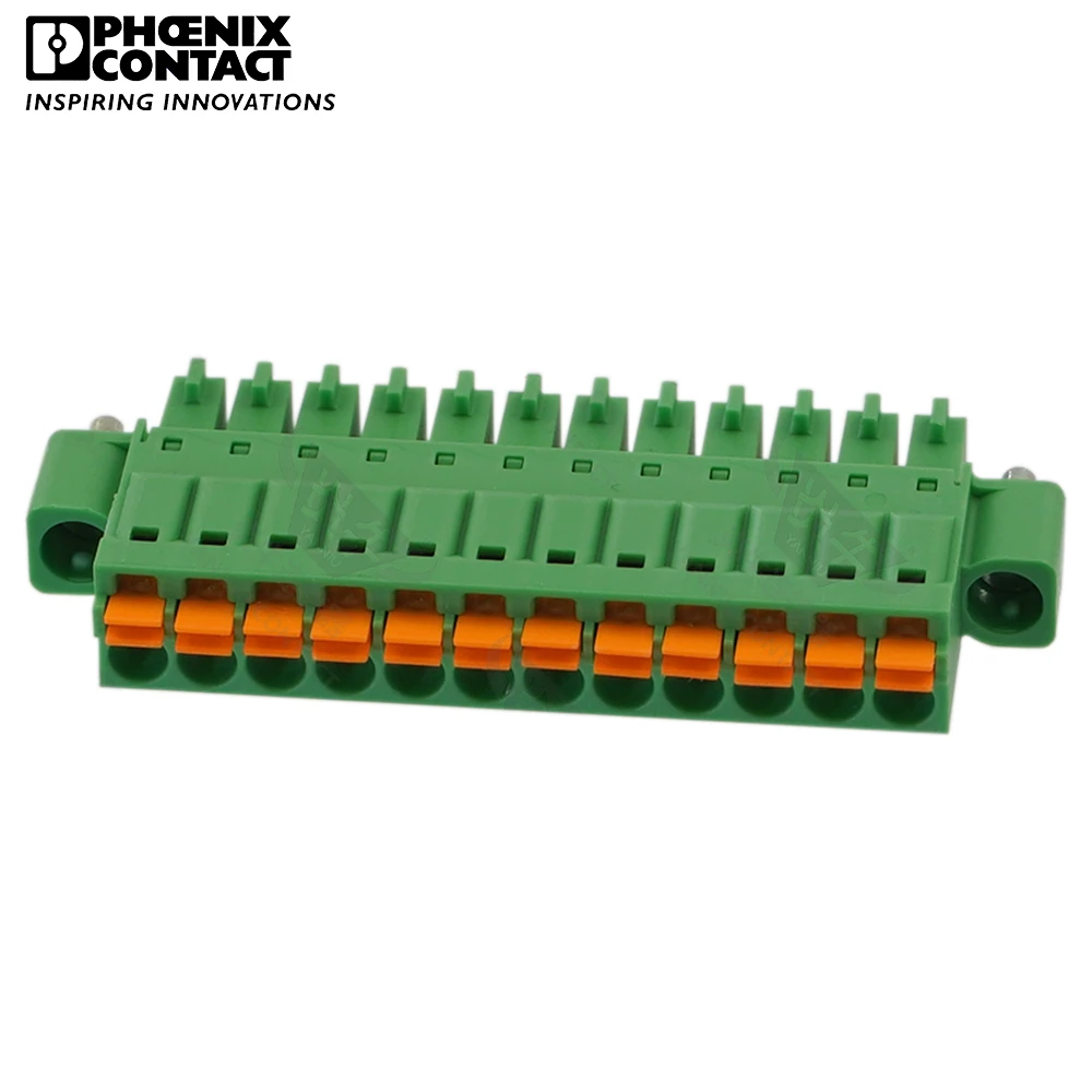 3.5mm Original Genuine Phoenix Contact Connector PCB Pluggable PLUG-IN Terminal Block 12 Pin FMC 1.5 STF 3.5 1966198 8A 160V