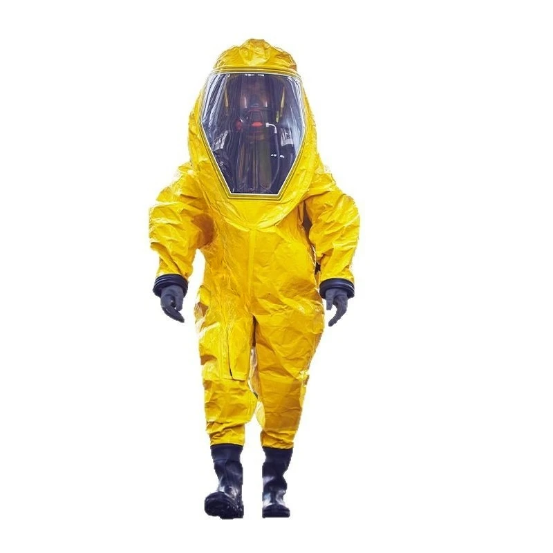 

6500 type A class airtight heavy duty chemical protective clothing Fully enclosed anti liquid