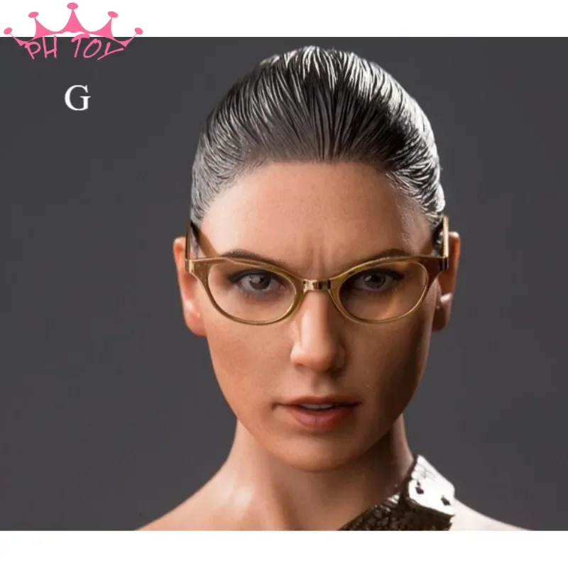 1/6 Scale Trendy Metal Glasses Frame No Lens Retro Eyeglass Frame Model for 12" Action Figure PH JIAOU Doll Accessory