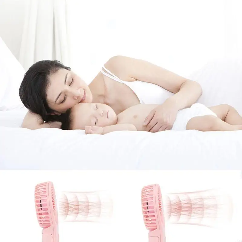 L9NA Mini Portable Pocket Fan Cool Air Hand Held Travel Cooler Cooling Mini Power By 3 x AAA Battery