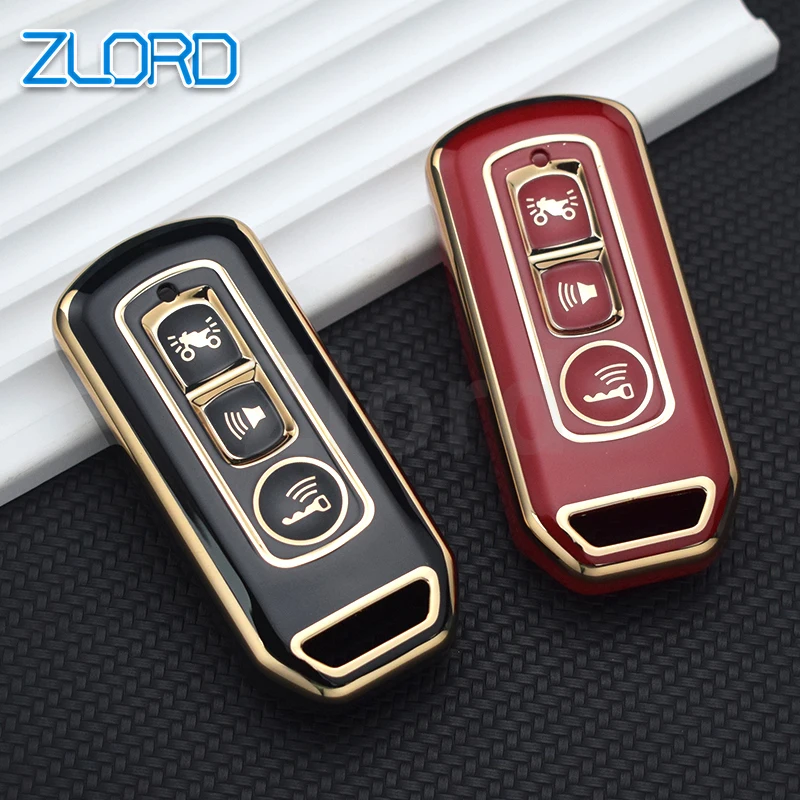 New TPU Key Case Smart Key Cover For Honda Forza 250 350 X-ADV 750 SH150i Super Cup SH300 150 PCX 125 SH125 JpADV150 2020 2021