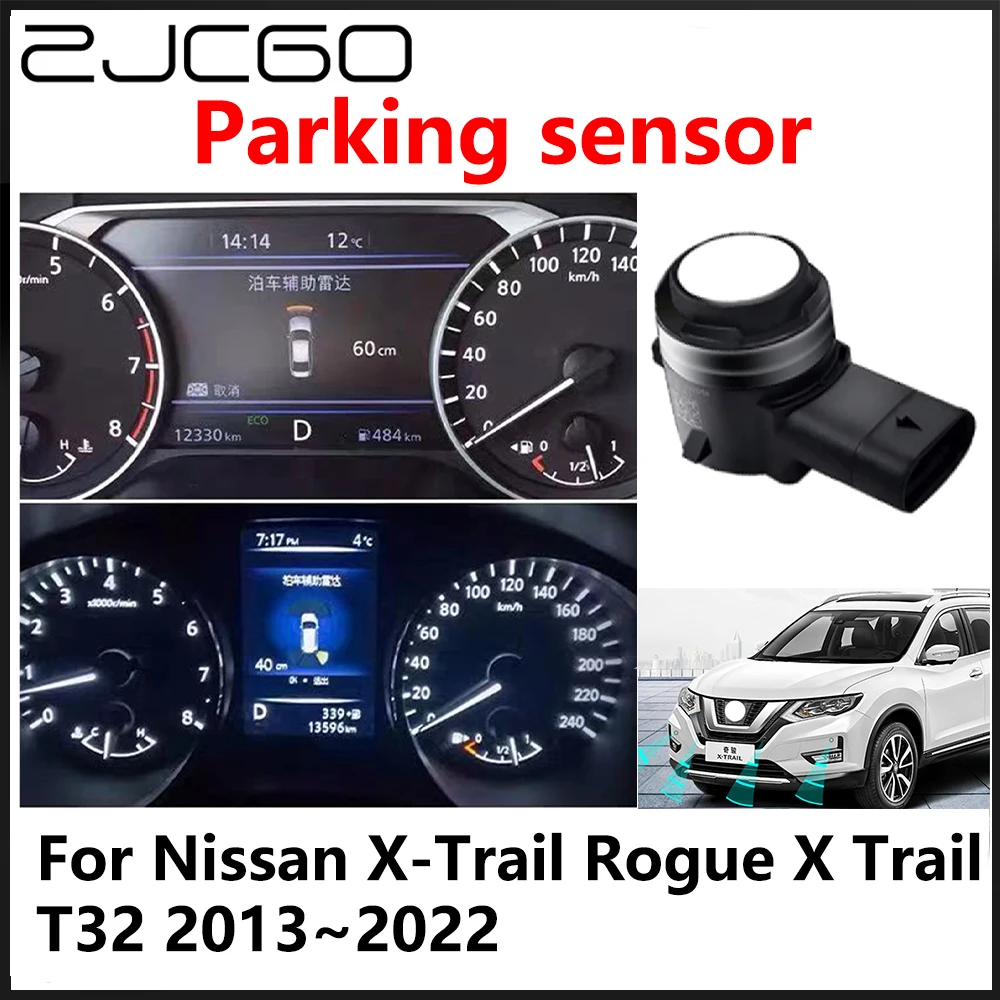 

ZJCGO OEM Front Rear Reverse Parking Sensor PDC Car Reversing AID System For Nissan X-Trail Rogue X Trail T32 2013~2022