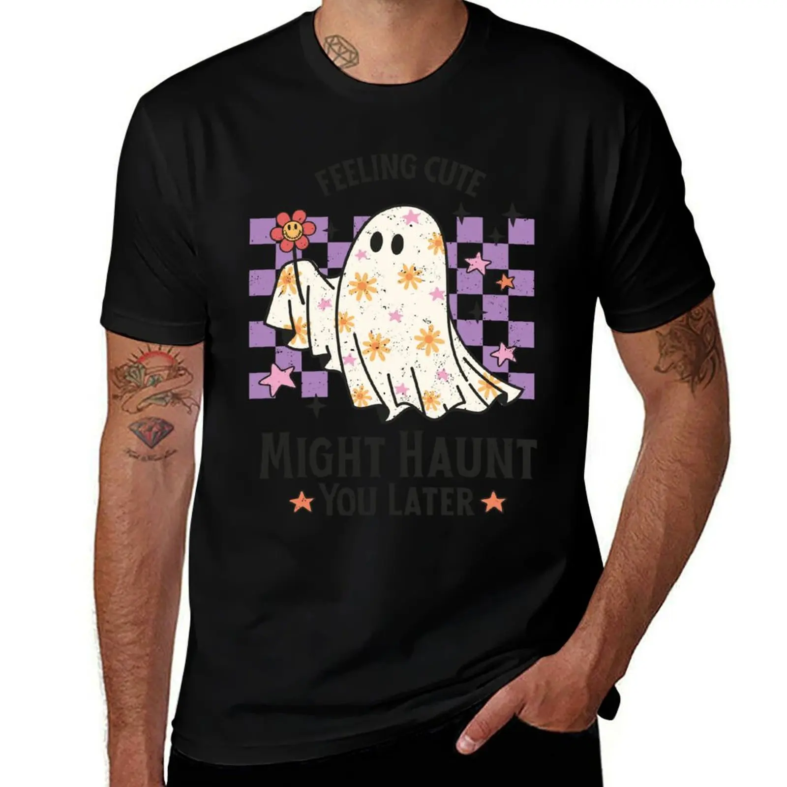 

Feeling Cute Might Haunt you later T-Shirt Work Comfort T-Shirt for Men