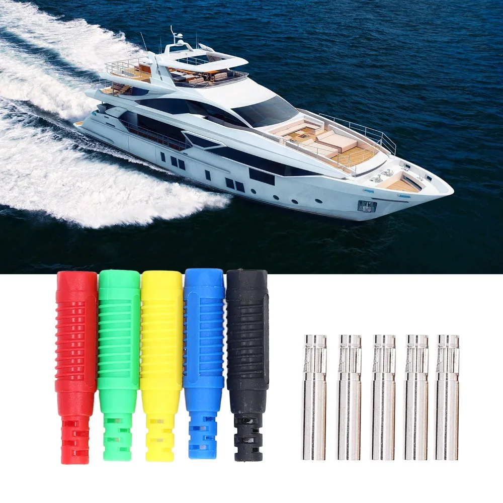 10PCS PA Insulated Banana Plug Copper Lantern Type Lantern Banana Plug 4mm 5 Colors Solder Cable Adapters Electrical Connectors