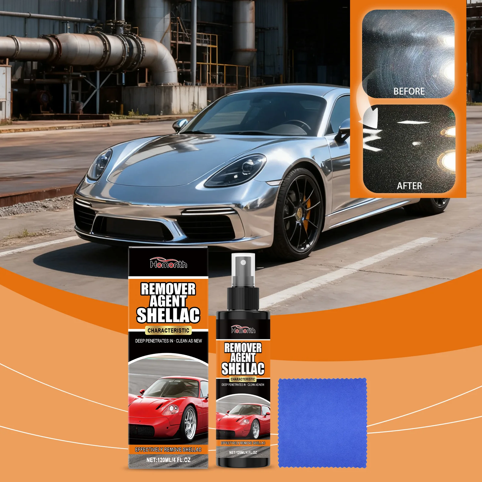 

Многофункциональный спрей для чистки автомобиля — очищает кузов, окна, зеркала заднего вида, уменьшает масляные пятна, пыль, водные следы для ухода за автомобилем.