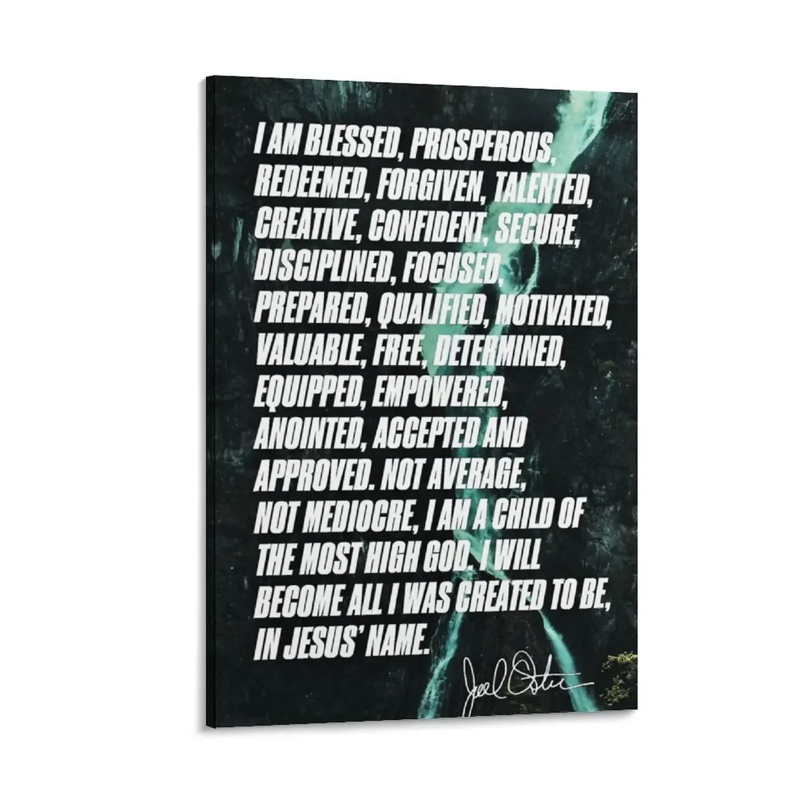 

Joel Olsteen quote Canvas Painting Wall posters painting decorative pictures for the room