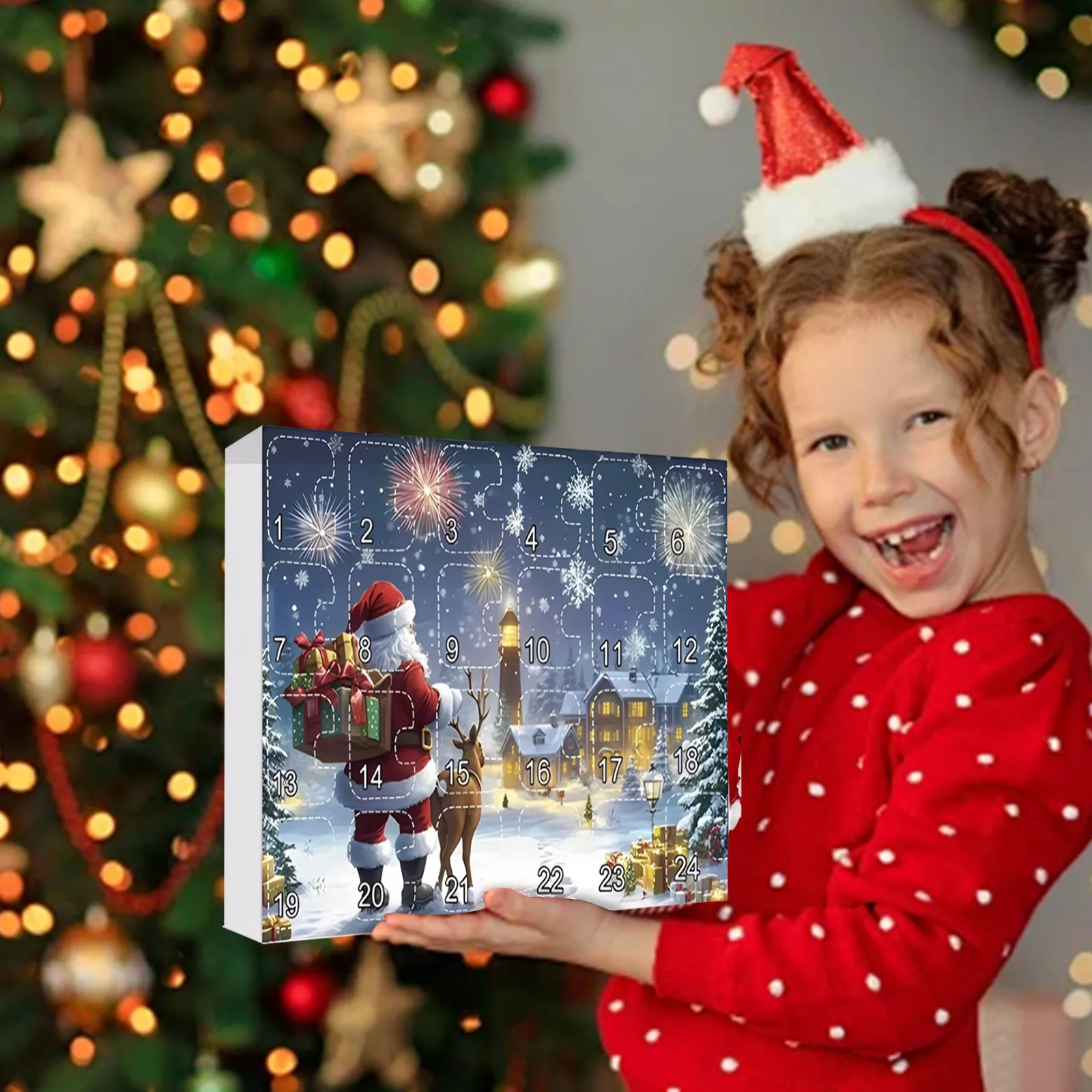 Conto alla rovescia Gnomo Scatola cieca Calendario dell'Avvento di Natale Set Gnomo festivo Ornamenti natalizi Decorazioni per l'albero delle vacanze in famiglia