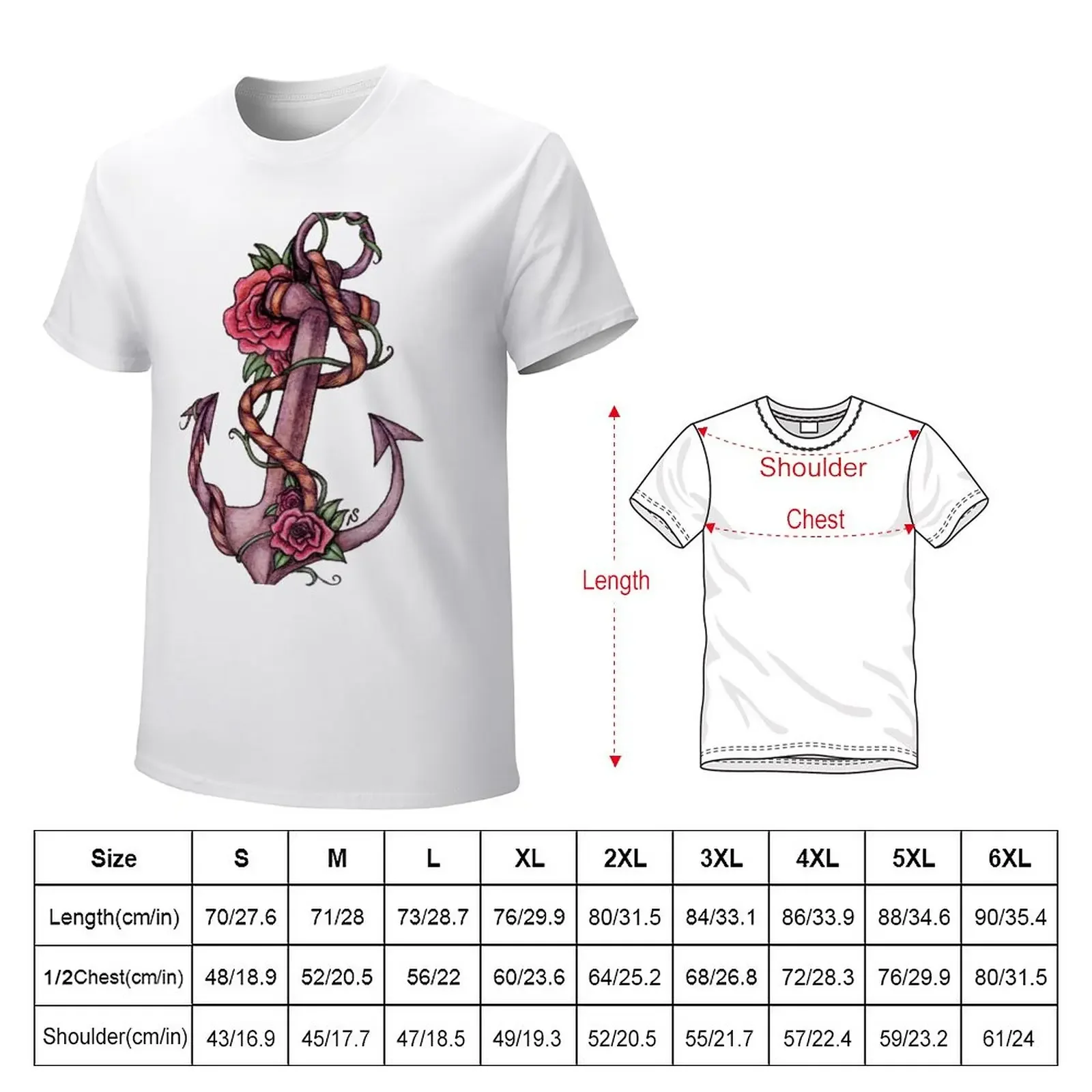 Anchor Me T-Shirt anime clothes vintage clothes quick-drying mens funny t shirts