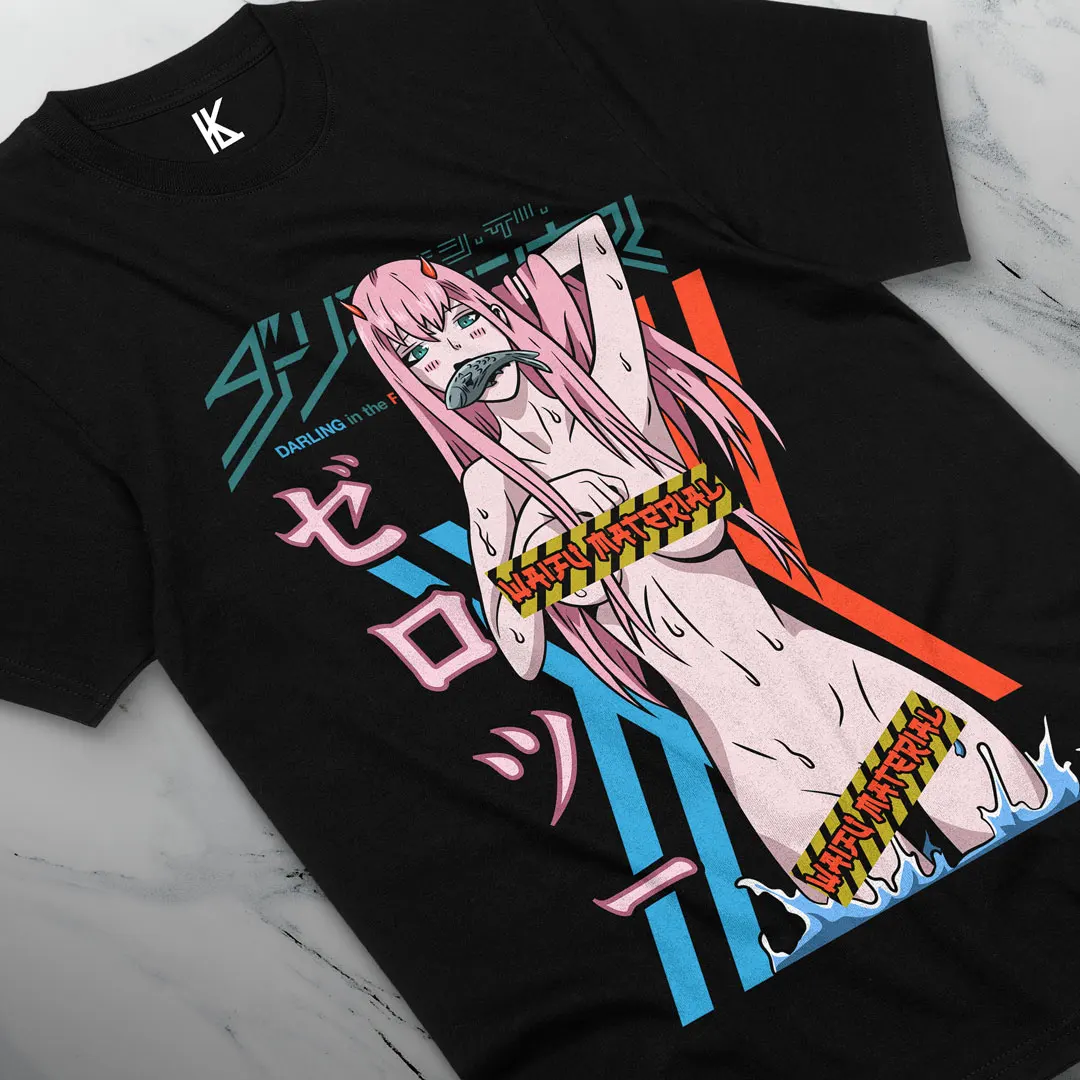 Zero Two Darling T-Shirt Hiro Tshirt 002 Shirt Anime Manga Aesthetic Kawaii Tee All Sizes Cotton