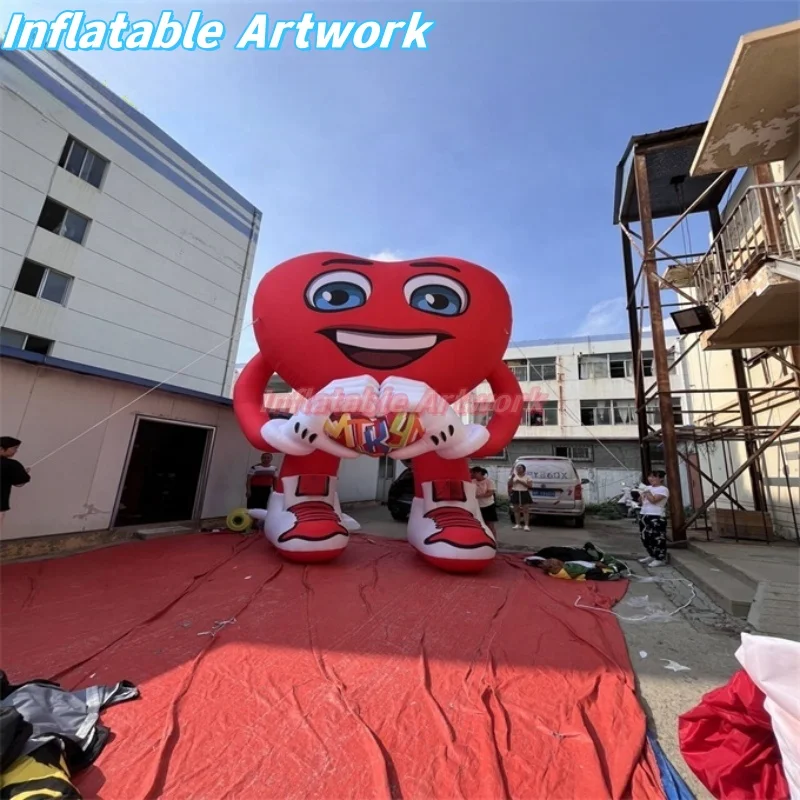 Personalized Heart Figure Outdoor Inflatable Valentines Yard Decoration for Party Events Toys