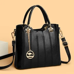 Genuine Brand Fashion Luxury High Quality Leather Handbag Women 2024 Crossbody Bags for Women Lady Large Capacity Messenger Tote