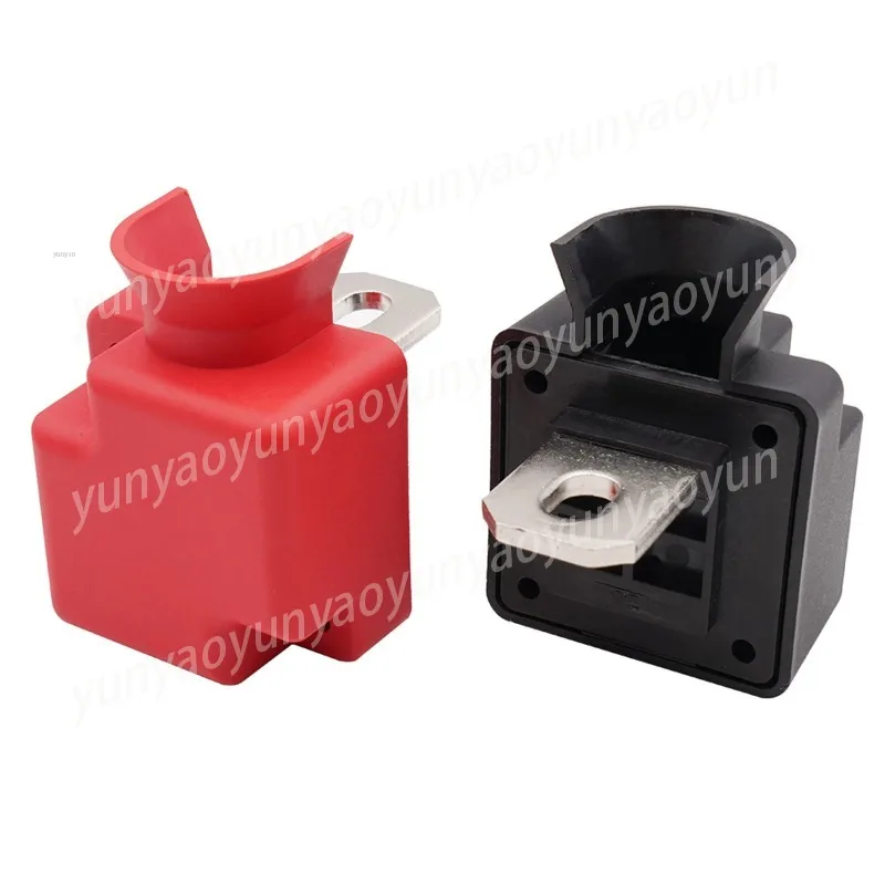 IF-FM8-56-4M Red and Black in Half (two Packs) M8 Screw, Copper Nose Thickness 4mm4000W Pure Copper Inverter All-panel 300A