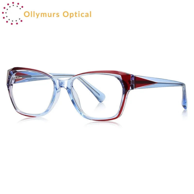 OLLYMURS موضة جديدة مكافحة الضوء الأزرق Lage إطار نظارات النساء وصفة طبية نظارات للقراءة قصر النظر البصرية نظارات مخصصة