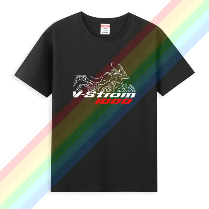 2024 Men T Shirt Casual Suzukis V-Strom 1000 T-shirt 2002-2012 Graphic Summer Short Sleeves 100% Cotton S-3XL Cool Tee