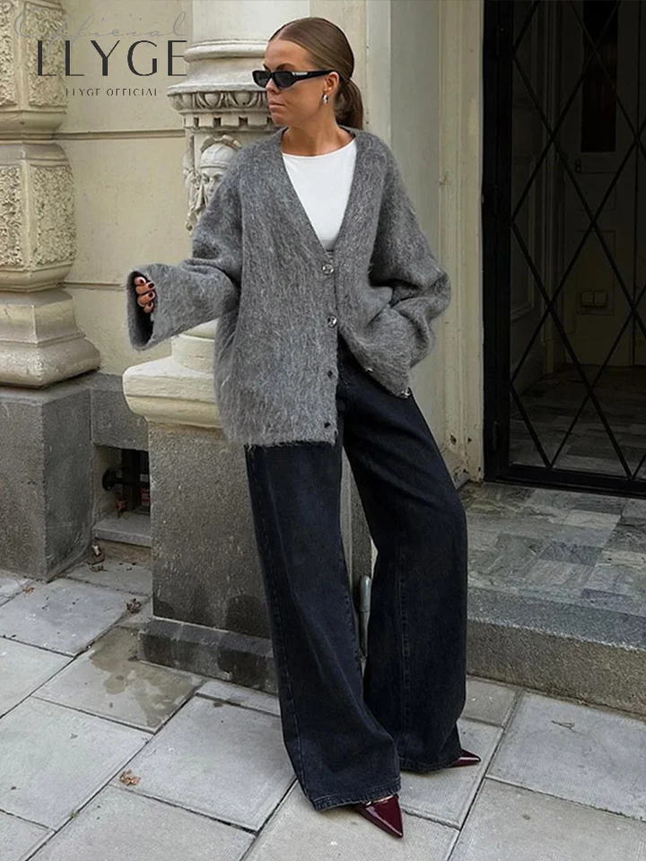 Women's Loose Cardigan | Hooded Knitted