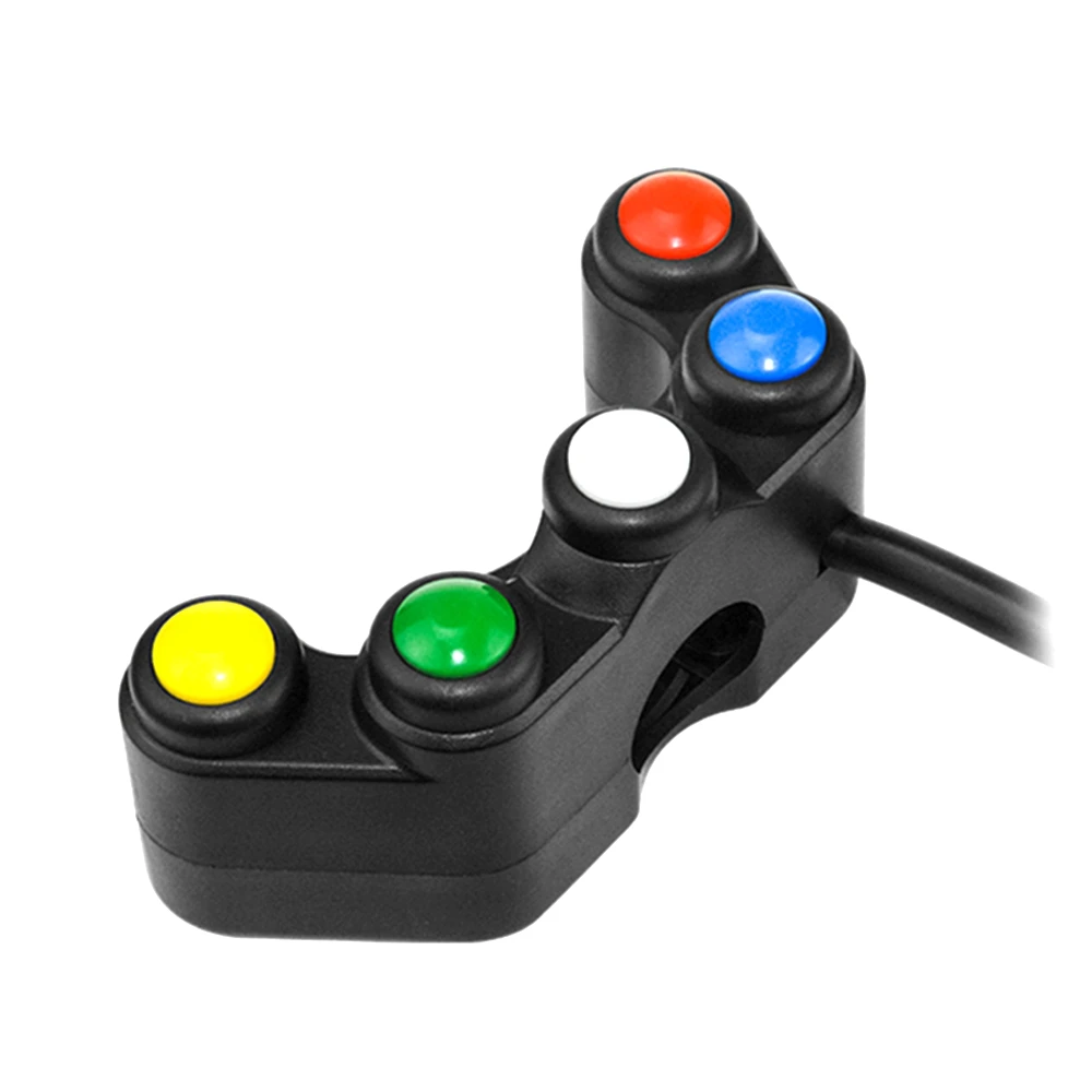 Universal 5 Button/7 Button Multifunctional Motorcycle Switch Race Bikes Motorcross Electric Bike Scooter 22mm Handlebar Switch