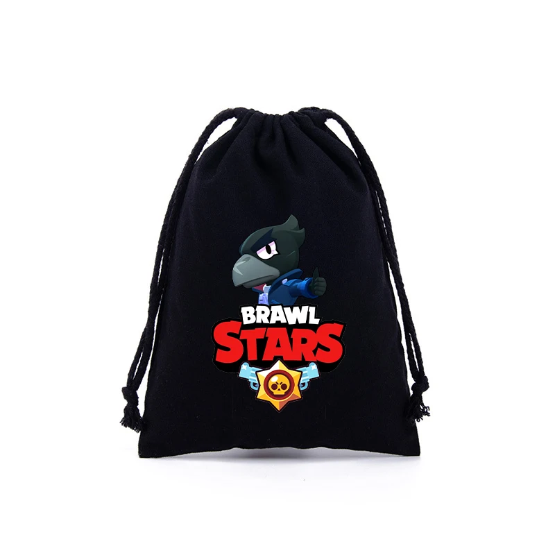 Anime Cartoon Cotton Drawstring Bag Boys Girls Cute Party Candy Storage Bags Portable Large Capacity Handbag Kids Birthday Gifts