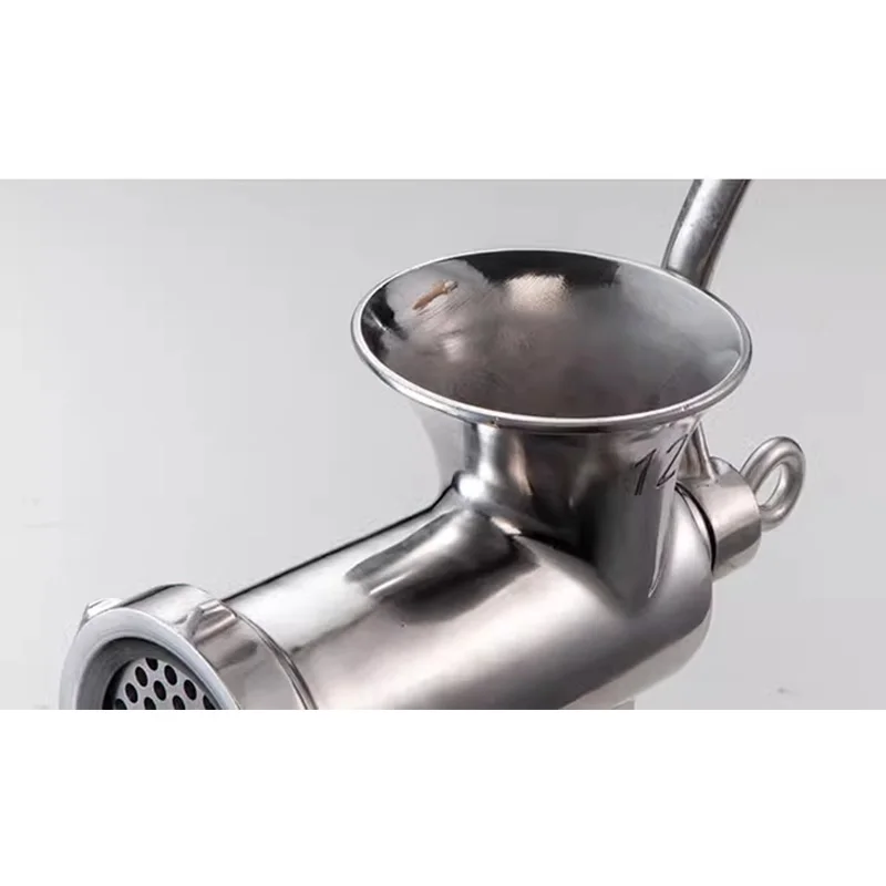 32# Stainless Steel Manual Pully Meat Grinder Mincer Beef Pepper Grinding Machine For Dogs or Animals People Kitchen Use view 6