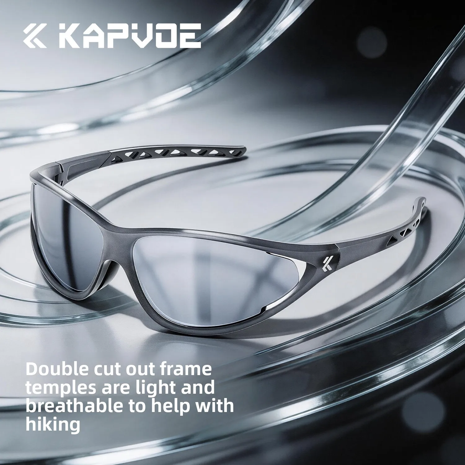 Kapvoe Photochromic Sunglasses Men Hiking Camping Cycling MTB Bike Goggles Fishing Sports Eyewear Fashion