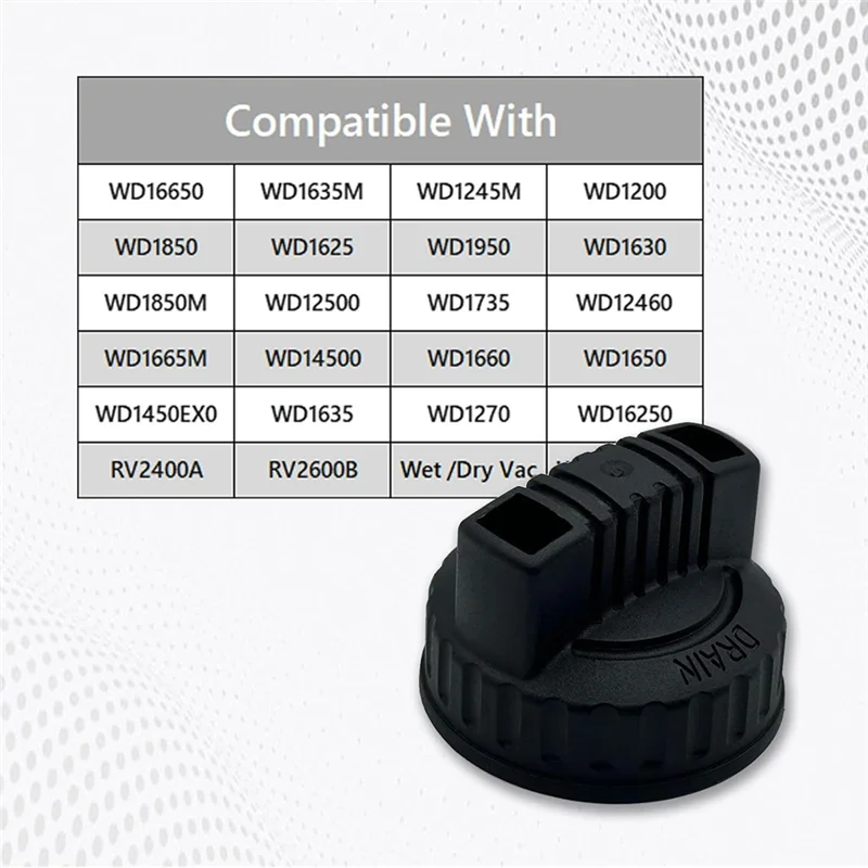 

BAAR-Wet Dry Vac Replacement Drain Plug Wet/Dry Vacuum Replacement Drain Cap Workshop Wet Dry Vacuum Drain Cap Vac Drain Cap