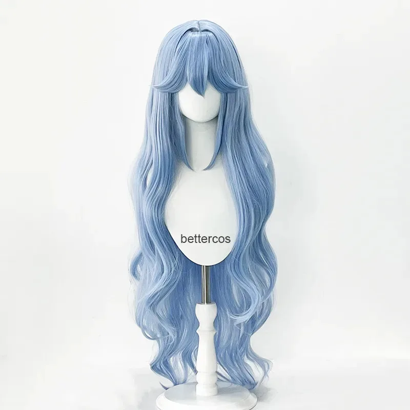 

Высокое качество Ayanami Rei косплей аниме EVA 100 см длинные голубые вьющиеся волосы термостойкие парики для Хэллоуина 1;w'2,c.3;r'