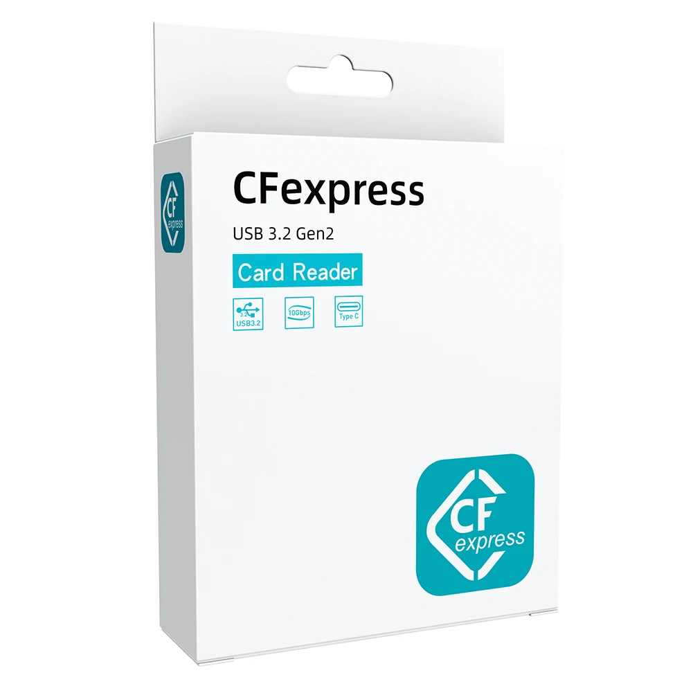 2 in 1 CFexpress Type B&SD Card Reader CFexpress Card Adapter USB 3.2 10Gbps Dual-Slot Support Android/Windows/ OS for SLR