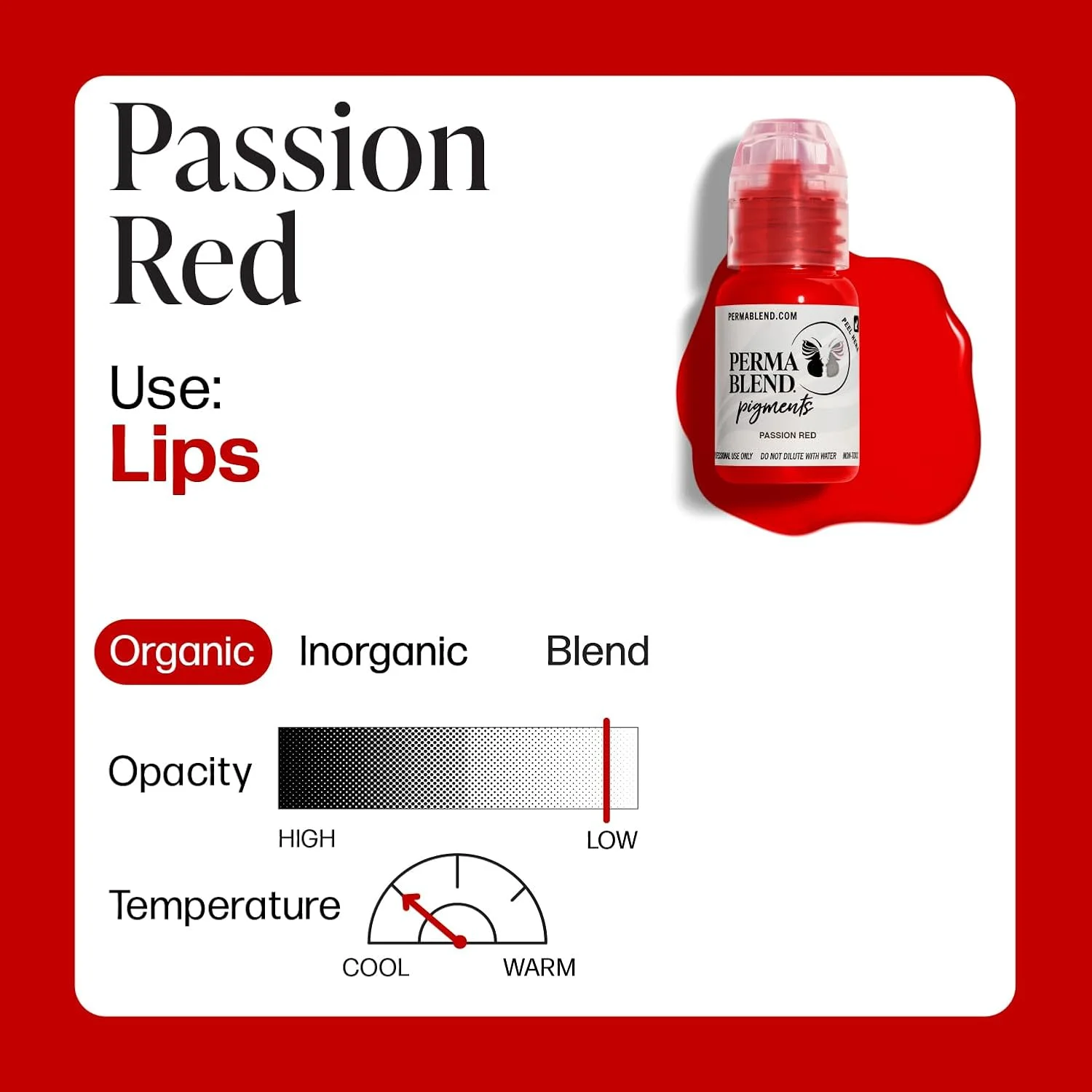 15ML 0.5oz Permanent Makeup Pigment - Long-lasting Professional Tattoo Ink for Microblading Eyebrow & Lip Tattoo Supplies