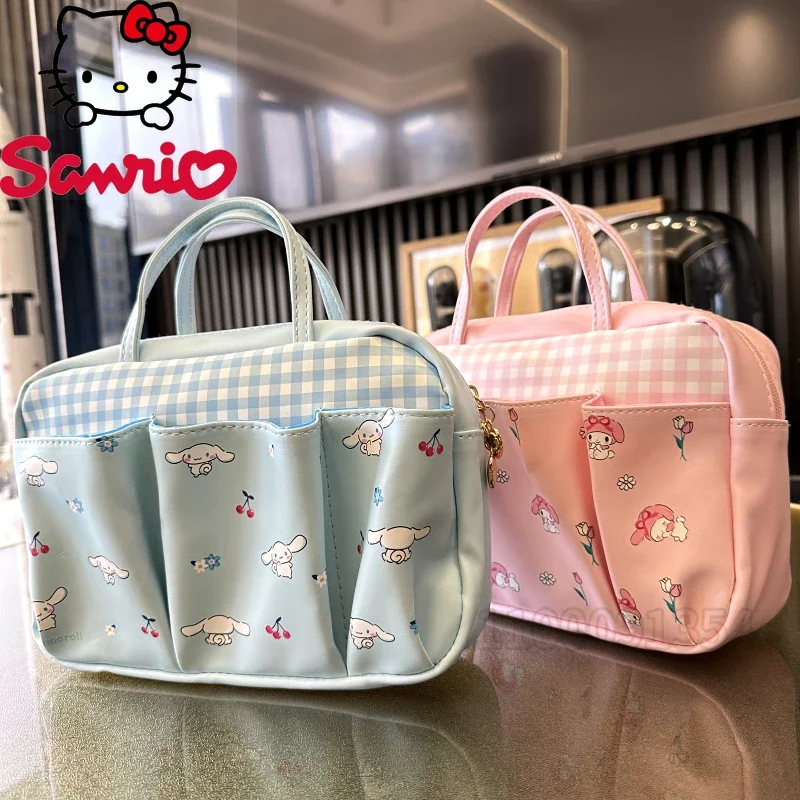 Sanrio Hello Kitty New Baby Diaper Bag Handbag Cartoon Cute Baby Bag Wielofunkcyjna torba na pieluchy o dużej pojemności Trend w modzie