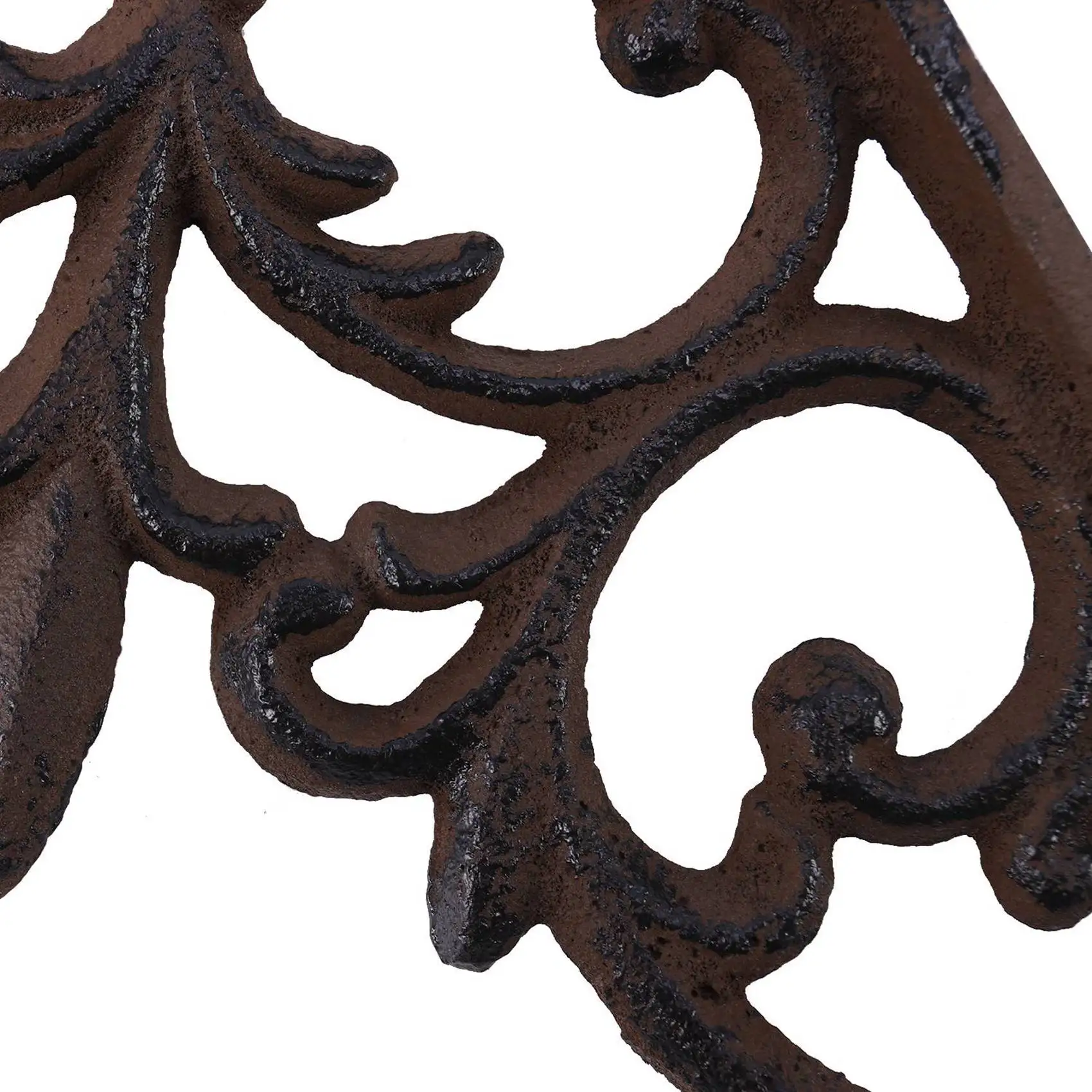 ELEG-2X Cast Iron Plant Hanger Flower Basket Hook For Indoor Outdoor Bird Feeder Lantern Planters Pots Wind Chimes