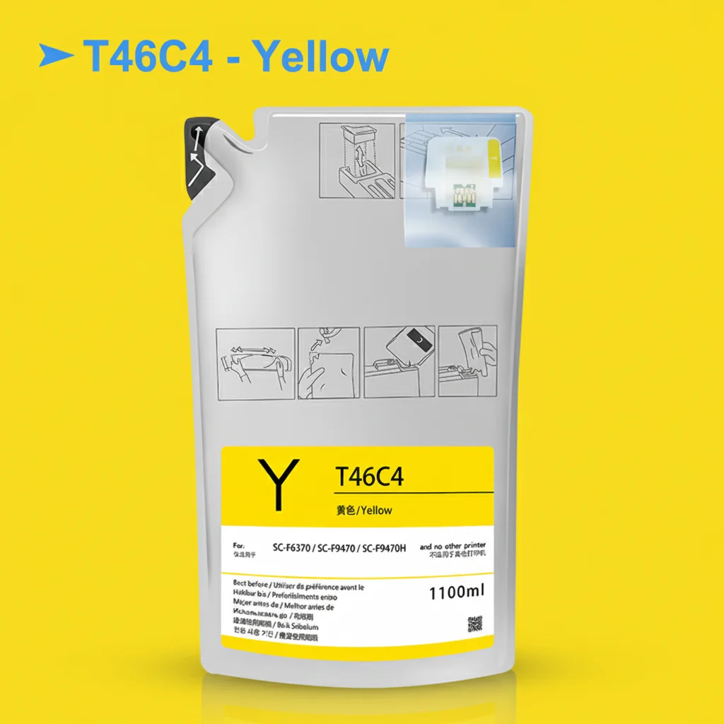 T46C8 T46C2 T46C3 T46C4 كيس الحبر صبغ التسامي الحبر حزمة لإبسون SureColor F6370 F9470 F9470H SC-F6370 SC-F9470 SC-F9470H #2