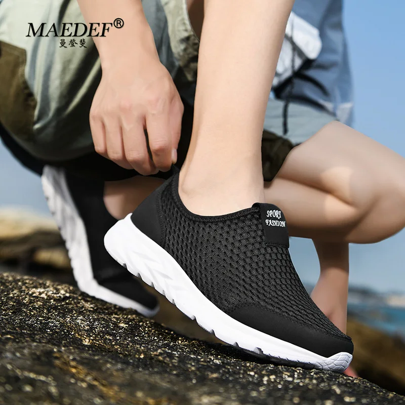 MAEDEF-Chaussures de dehors Respirantes pour Homme et Femme, Baskets Unisexes Décontractées, Ultra Légères, Antidérapantes, Tennis à la Mode, Été