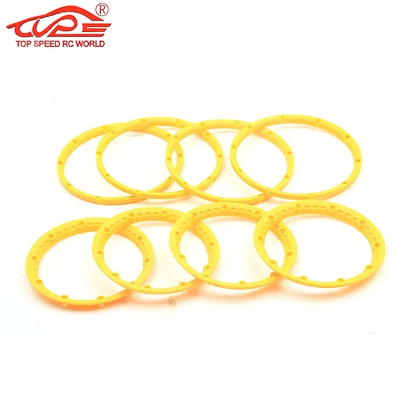Plastic Front and Rear Wheel Hub Beadlock Ring 4pc for 1/5 HPI ROFUN KINGMOTOR ROVAN BAJA 5B SS Truck RC CAR PARTS