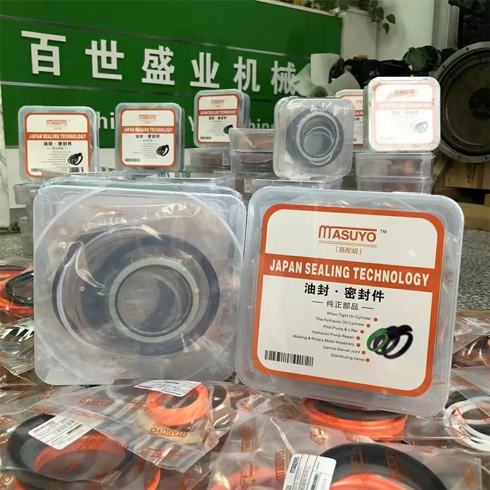 For Xugong XCMG150 Excavator Central Rotary Joint Assembly Oil Seal Repair Package Seal Kit Parts