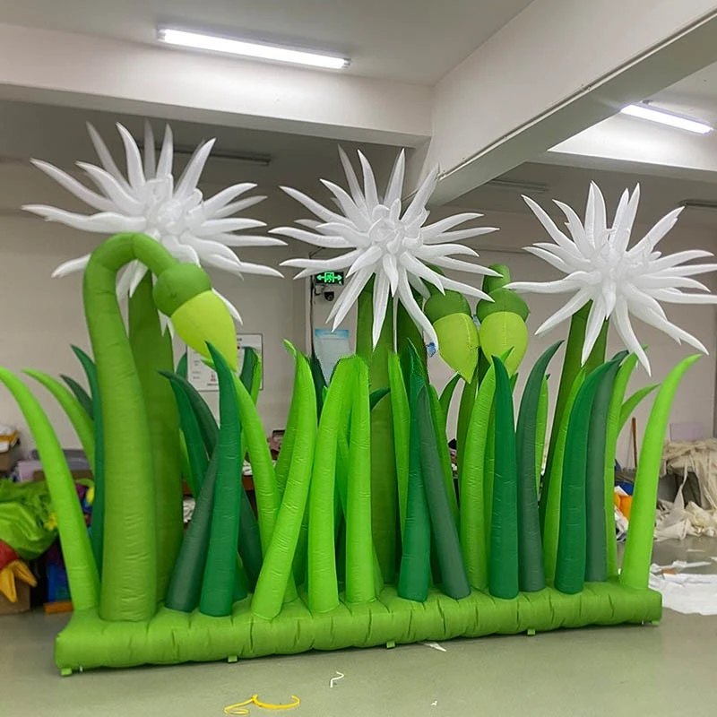 

Outdoor party decoration advertisement green inflatable flower plant model