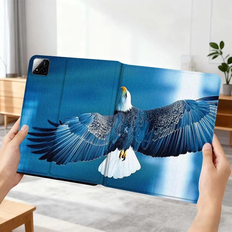 

Cool Eagle Spread Wings Gift For Xiaomi Mi Pad Mini 4 5 6 7 SE Pro Plus Redmi Pad 2 SE 2025 8.8 11 Foldable Tablet Case