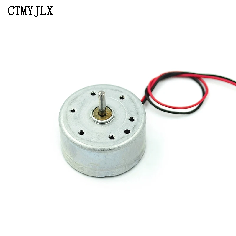 10 sztuk okrągły Mini silnik Micro 300 Solar DC 3V 4.5V 5V silnik do odtwarzacza CD PH2.0mm silniki elektroniczny zestaw zrób to sam