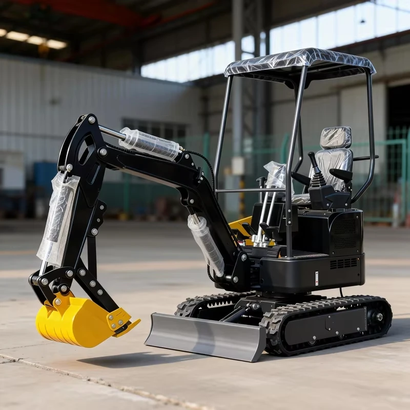 

Mini Excavator For Construction 0.8Ton 1.8Ton 2.2Ton Kubota Diesel Crawler Digger Agricultural Forestry Machinery Europe