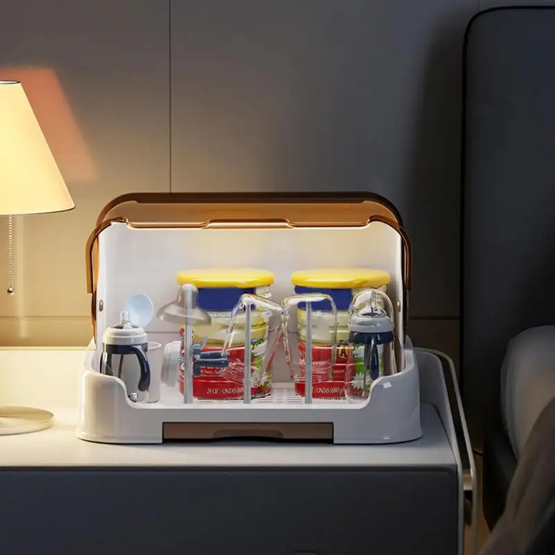 

Сушилка для детских бутылочек с кронштейном, ящик для хранения бутылочек для малышей, портативный органайзер для сушки детских бутылочек, гигиенические аксессуары для кормления