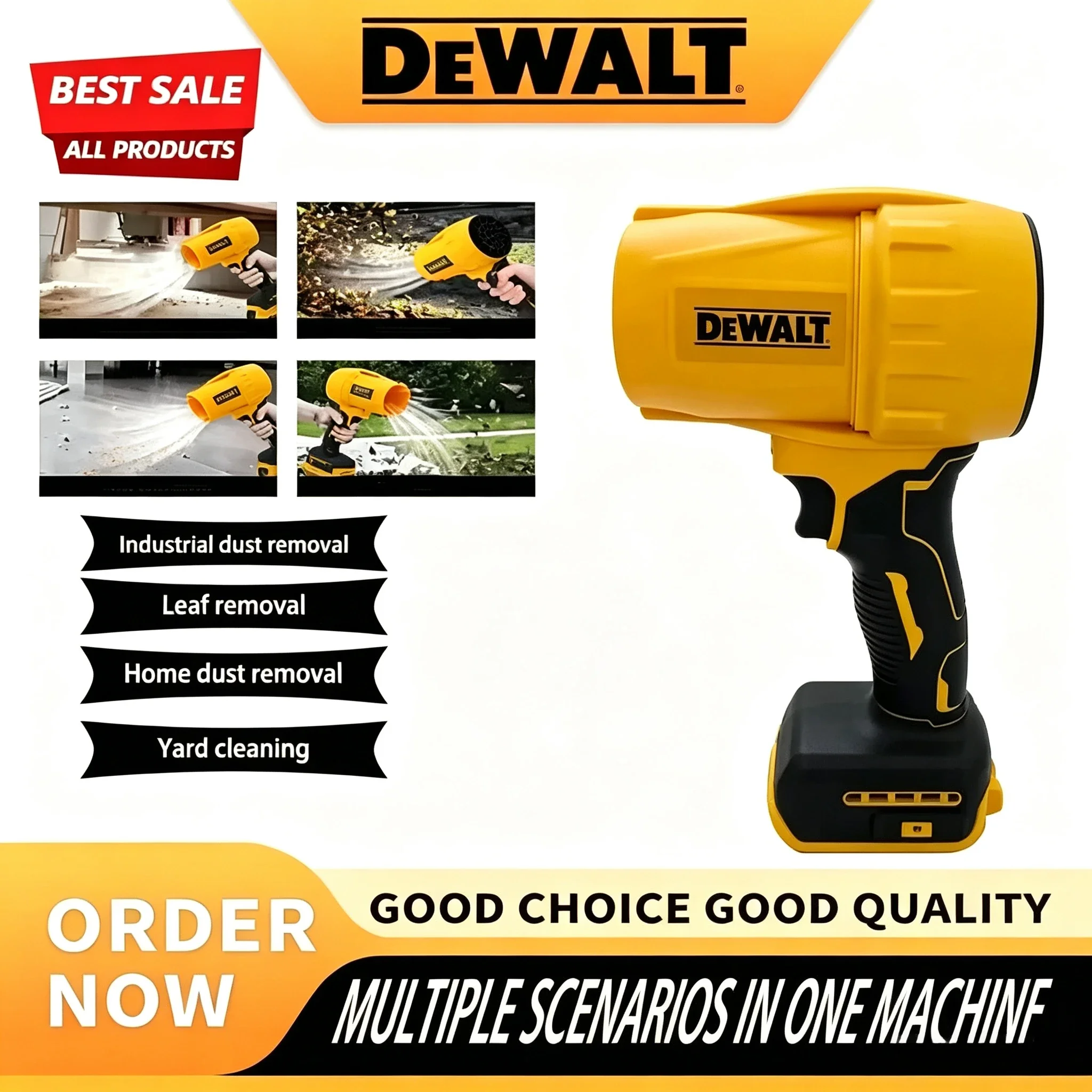 Dewalt 30,000 RPM brushed fan Cordless turbine fan handheld violent fan dryer 18/20V rechargeable dust-blowing tool 2026 new